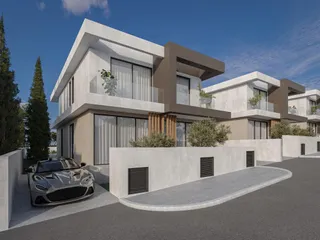 Новый комплекс вилл с бассейнами и панорамными видами в 500 метрах от пляжа, Хлорака, Кипр