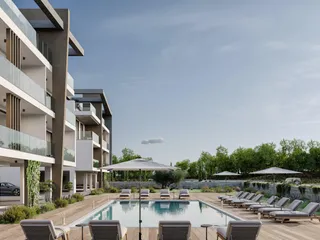 Новая закрытая резиденция с бассейном недалеко от пляжа и поля для гольфа, Героскипу, Кипр