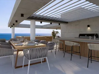 Современная резиденция с видом на море в живописном районе Ларнаки, Кипр