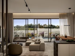 Комплекс вилл с бассейнами и садами на крыше рядом с пляжем, Ларнака, Кипр