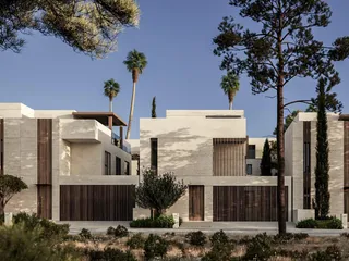 Комплекс вилл с бассейнами и садами на крыше рядом с пляжем, Ларнака, Кипр