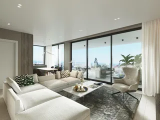 Современная резиденция с бассейном и панорамным видом на море, Агиос Афанасиос, Кипр