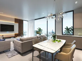 Современная резиденция с бассейном и панорамным видом на море, Агиос Афанасиос, Кипр