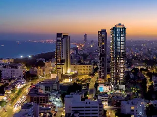 Резиденция с бассейном, коворкингом и спа-зоной рядом с пляжем, Гермасогейя, Кипр