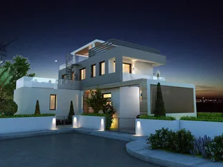 Комплекс вилл с бассейнами, террасами на крыше и видом на море в престижном районе Каппарис, Кипр