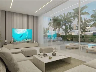 Комплекс вилл с бассейнами в 700 метрах от пляжа, Пернера, Кипр