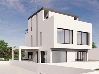 Новый комплекс из двух таунхаусов с садами недалеко от моря, Ливадия, Кипр