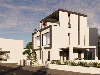 Новый комплекс из двух таунхаусов с садами недалеко от моря, Ливадия, Кипр