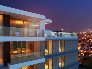 Новая закрытая резиденция с бассейном и панорамным видом на море в престижном районе Агиос Афанасиос, Кипр