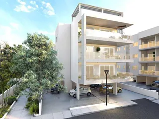 Новый жилой комплекс с панорамными видами рядом с пляжем и центром города, Арадипу, Кипр