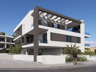 Новая резиденция с бассейном и тренажерным залом рядом с морем, Ливадия, Кипр