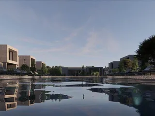 Новый закрытый комплекс вилл с бассейном и садами в 250 метрах от пляжа, Героскипу, Кипр