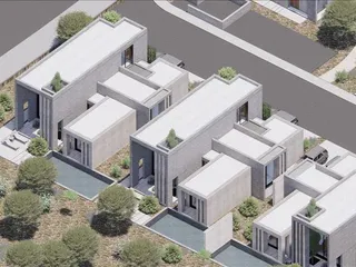 Новый закрытый комплекс вилл с бассейном и садами в 250 метрах от пляжа, Героскипу, Кипр