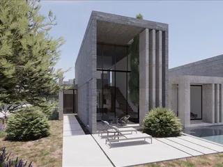 Новый закрытый комплекс вилл с бассейном и садами в 250 метрах от пляжа, Героскипу, Кипр