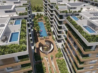 Современная резиденция с бассейнами и зонами отдыха в 300 метрах от пляжа, Ливадия, Кипр