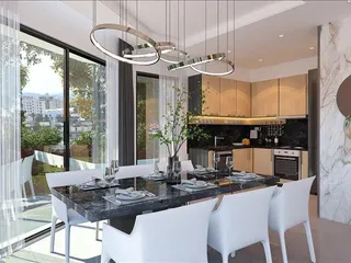 Комплекс таунхаусов с террасами на крыше в 50 метрах от пляжа, Ларнака, Кипр