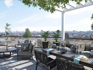 Комплекс таунхаусов с террасами на крыше в 50 метрах от пляжа, Ларнака, Кипр