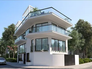 Комплекс таунхаусов с террасами на крыше в 50 метрах от пляжа, Ларнака, Кипр