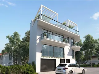 Комплекс таунхаусов с террасами на крыше в 50 метрах от пляжа, Ларнака, Кипр