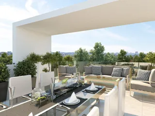 Новая высококачественная резиденция с парковкой и видом на побережье, Ларнака, Кипр