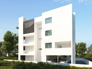 Новая высококачественная резиденция с парковкой и видом на побережье, Ларнака, Кипр