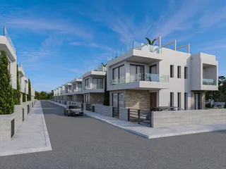 Новый комплекс вилл с бассейнами в 200 метрах от пляжа, Героскипу, Кипр