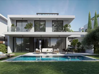 Новый комплекс вилл с бассейнами в 850 метрах от пляжа, Айя-Напа, Кипр