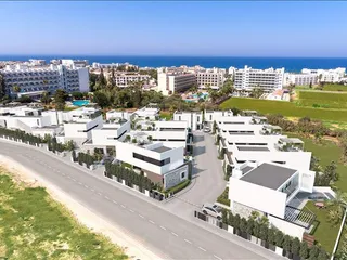 Новый комплекс вилл с садами на крыше в 500 метрах от пляжа, Пернера, Кипр