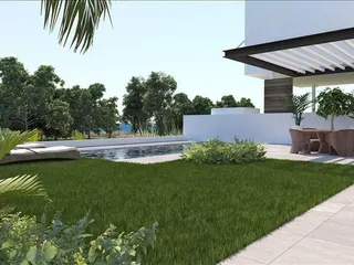 Новый комплекс вилл с садами на крыше в 500 метрах от пляжа, Пернера, Кипр