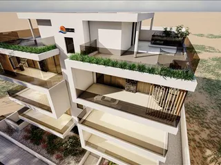 Новая резиденция с садом на крыше рядом с морем и центром Ларнаки, Ливадия, Кипр