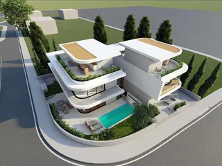 Комплекс вилл с бассейнами недалеко от пляжа, Асоматос, Кипр