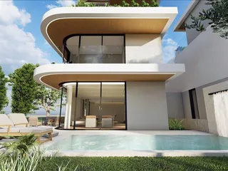 Комплекс вилл с бассейнами недалеко от пляжа, Асоматос, Кипр