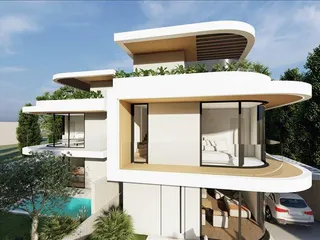 Комплекс вилл с бассейнами недалеко от пляжа, Асоматос, Кипр