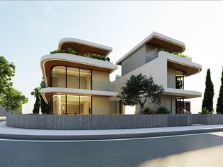 Комплекс вилл с бассейнами недалеко от пляжа, Асоматос, Кипр