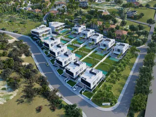 Новый жилой комплекс с бассейнами, садами и видами на море, Агиос Тихонас, Кипр