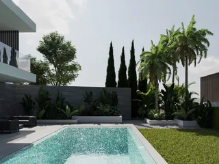 Новый жилой комплекс с бассейнами, садами и видами на море, Агиос Тихонас, Кипр