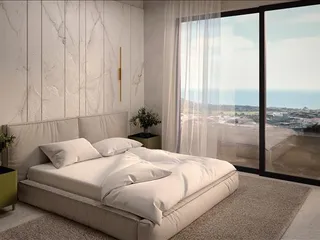 Новый закрытый жилой комплекс с бассейнами и видами на море рядом с пляжем и центром Лимасола, Агиос Тихонас, Кипр