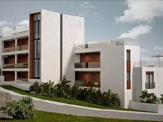 Новый закрытый жилой комплекс с бассейнами и видами на море рядом с пляжем и центром Лимасола, Агиос Тихонас, Кипр