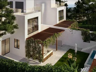 Новый закрытый жилой комплекс с бассейнами и видами на море рядом с пляжем и центром Лимасола, Агиос Тихонас, Кипр