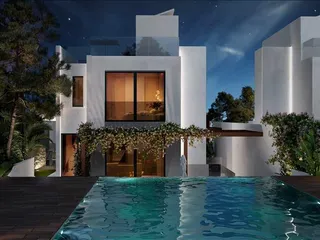 Новый закрытый жилой комплекс с бассейнами и видами на море рядом с пляжем и центром Лимасола, Агиос Тихонас, Кипр