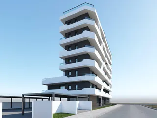 Новый жилой комплекс с паркингом и садами на крыше в Ларнаке, Кипр