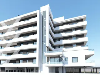 Новый жилой комплекс с паркингом и садами на крыше в Ларнаке, Кипр