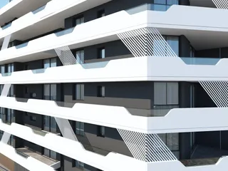 Новый жилой комплекс с паркингом и садами на крыше в Ларнаке, Кипр