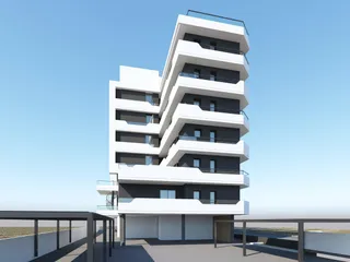 Новый жилой комплекс с паркингом и садами на крыше в Ларнаке, Кипр