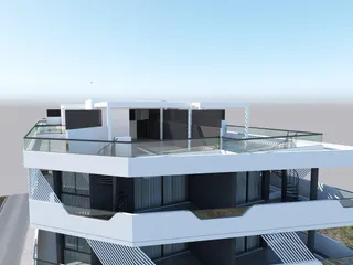 Новый жилой комплекс с паркингом и садами на крыше в Ларнаке, Кипр