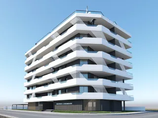 Новый жилой комплекс с паркингом и садами на крыше в Ларнаке, Кипр