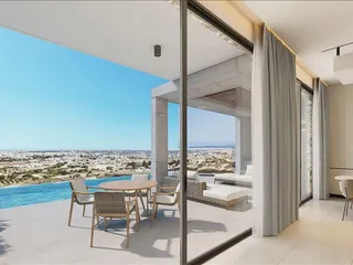 Новый комплекс вилл с бассейнами и панорамными видами, Героскипу, Кипр