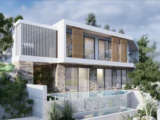 Новый комплекс вилл с бассейнами и панорамными видами, Героскипу, Кипр