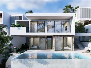 Новый комплекс вилл с бассейнами и панорамными видами, Героскипу, Кипр