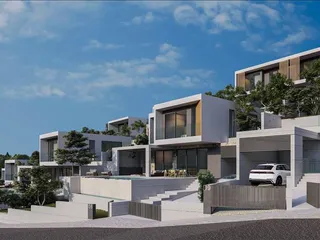 Новый комплекс вилл с бассейнами и панорамными видами, Героскипу, Кипр